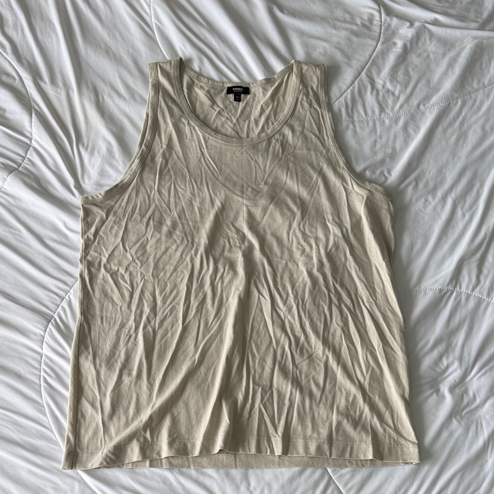Express Cream Tank Top